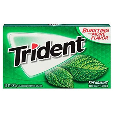 Trident Single Spearmint x 14