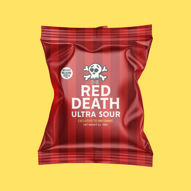 Red Death Ultra Sour 100g (24 Bags)