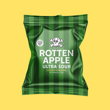 Rotten Apples Ultra Sour 100g (24 Bags)