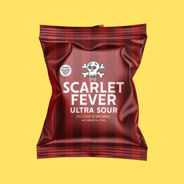 Scarlet Fever Ultra Sour 100g (24 Bags)