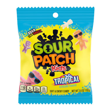 Sour Patch Kids TROPICAL Peg 3.6oz 12ct