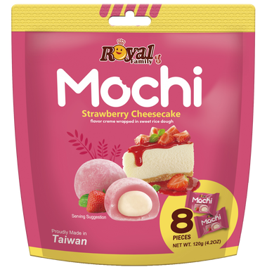 ROYAL MOCHI 12 x 120g - STRAWBERRY CHEESECAKE - 0VAT