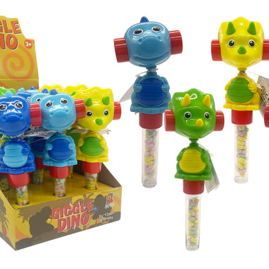 ZOY TOY - Giggle Dino (Candy + Toy) x 12