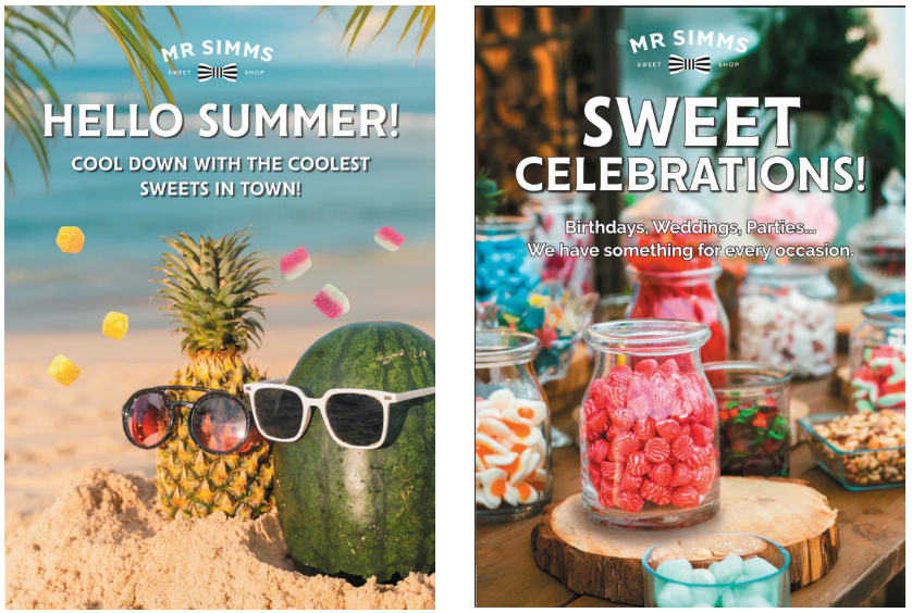 Summer, Wedding &amp; Events&nbsp;promotional posters
