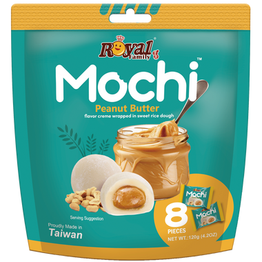 ROYAL MOCHI 12 x 120g - PEANUT BUTTER - 0VAT