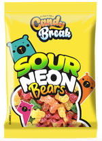 Candy Break Sour Neon Bears 4oz x 12