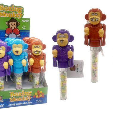 ZOY TOY - Boxing Monkey (Candy + Toy) x 12
