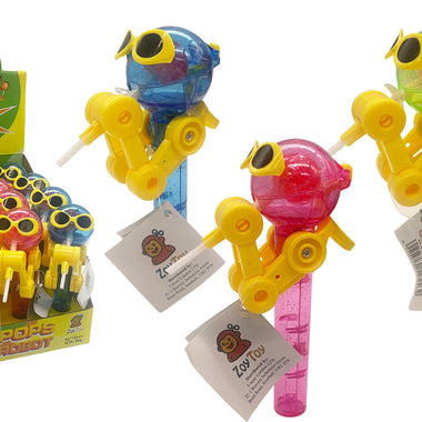 ZOY TOY - Pops Robot (Candy + Toy) x 12