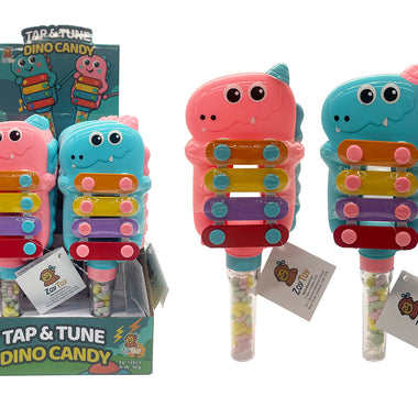 ZOY TOY - Tap & Tune Dino Candy (Toy + Candy) x 12