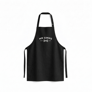 Mr Simms Black Aprons