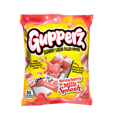 Gupperz Strawberry Milk Splash 2.54oz (72g) - 12CT