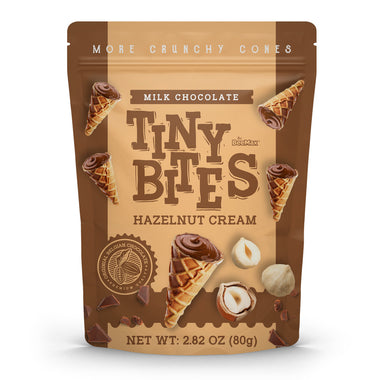 Tiny Bites Waffle Cones - Hazelnut Cream 80g x 12